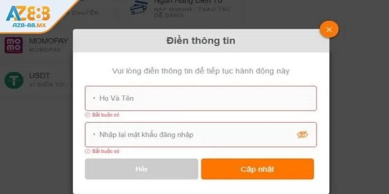 Quy trình nạp tiền nhanh chóng, hỗ trợ đa kênh